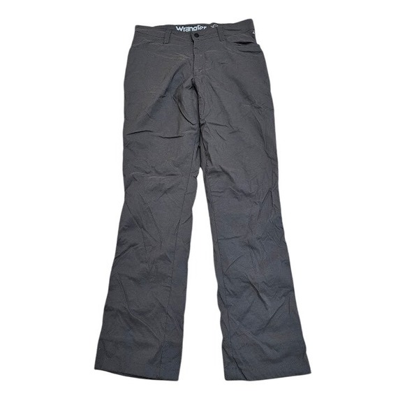 Wrangler Outdoor Cargo Pants Men 34x34 Gray Straight Leg Utility Workwear - Picture 1 of 9